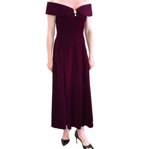 Vintage Velvet 80s/90s Scott McClintock dress